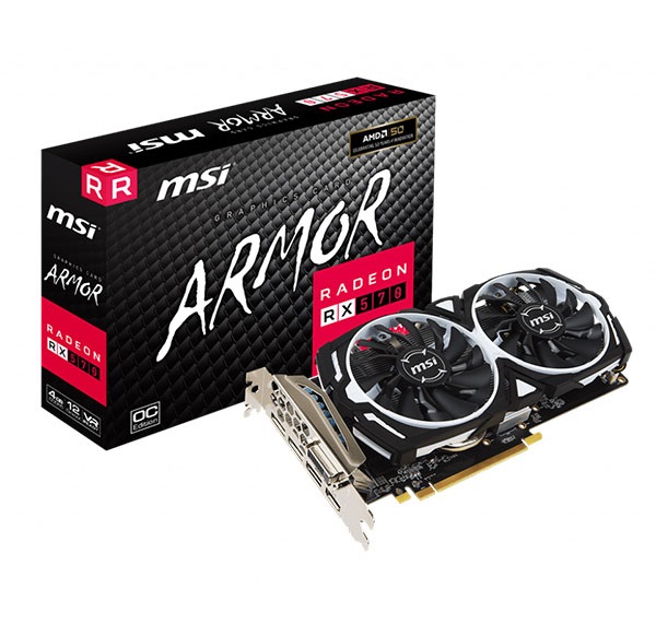 MSI RX570 Armor OC 4GB DDR5 256BIT Videocard